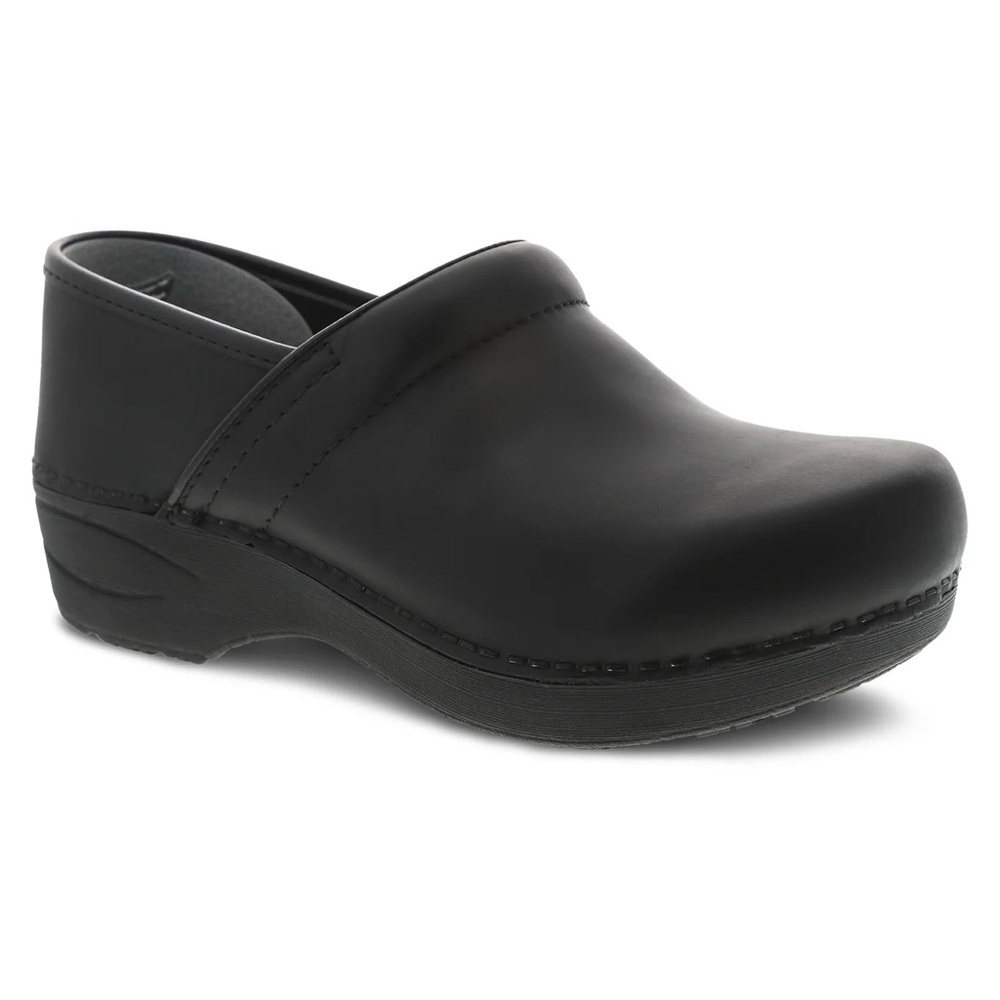 Dansko XP Clogs Leather Black Comfort Shoes EU Size 37 US Size 6.5 - 7